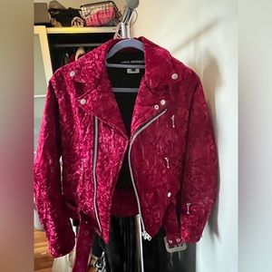 Junya Watanabe for comme des garçons vintage red crushed velvet jacket